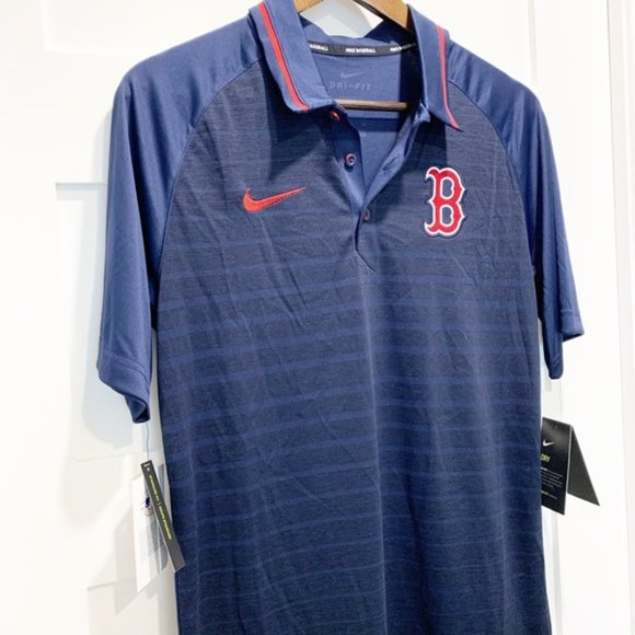 Nike Baseball Dri-Fit Boston Red Sox Polo Shirt - Picture 2 of 10
